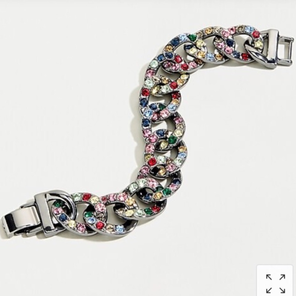 J.Crew Multi Color Gems Bracelet New With Tag
